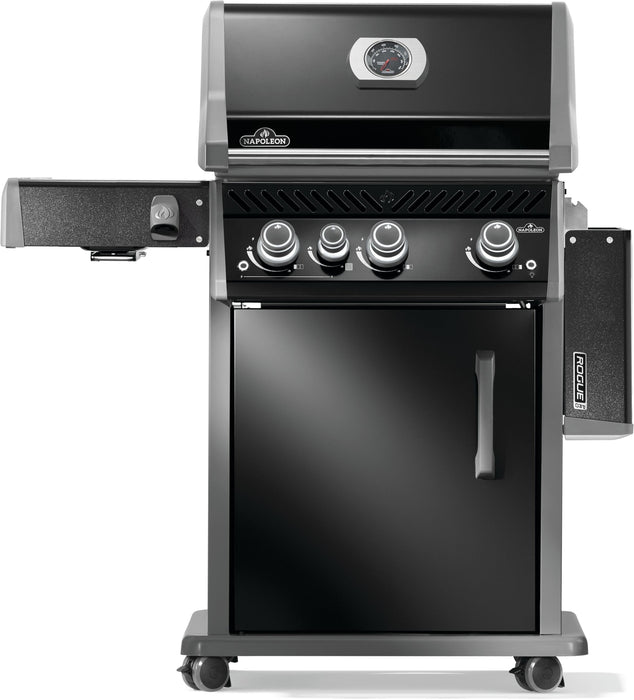 Napoleon Napoleon Rogue PRO 425 Gas Grill with Infrared Side Burner - Black Freestanding Gas Grill