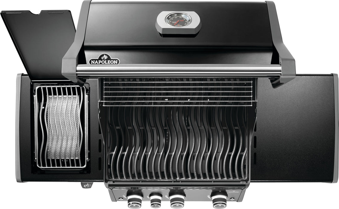 Napoleon Napoleon Rogue PRO 425 Gas Grill with Infrared Side Burner - Black Freestanding Gas Grill