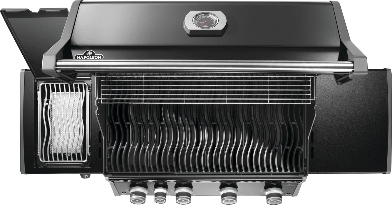 Napoleon Napoleon Rogue PRO 525 Gas Grill with Infrared Side Burner - Black Freestanding Gas Grill