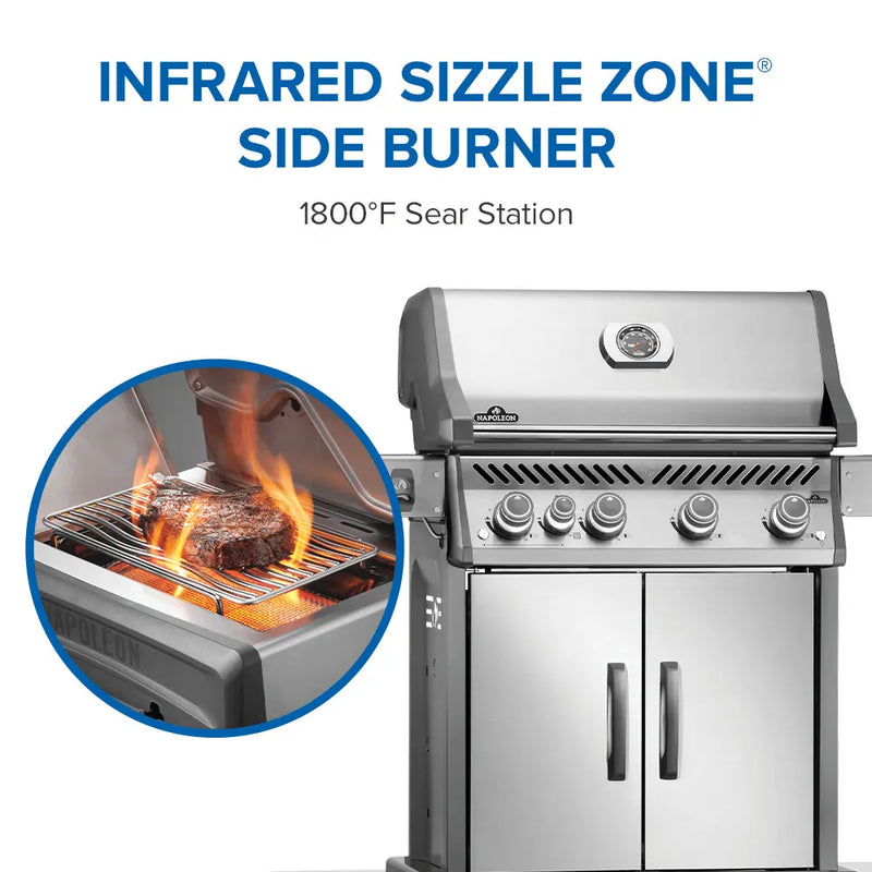 Napoleon Napoleon Rogue PRO 525 SIB Gas Grill, Stainless Steel Freestanding Gas Grill