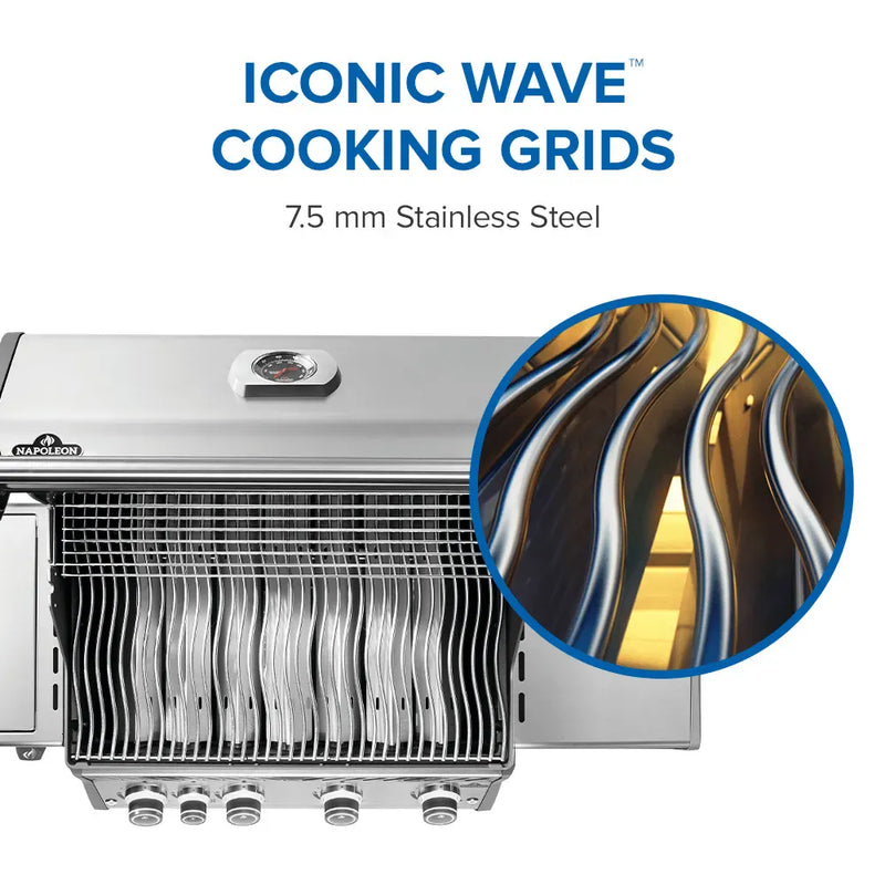 Napoleon Napoleon Rogue PRO 525 SIB Gas Grill, Stainless Steel Freestanding Gas Grill