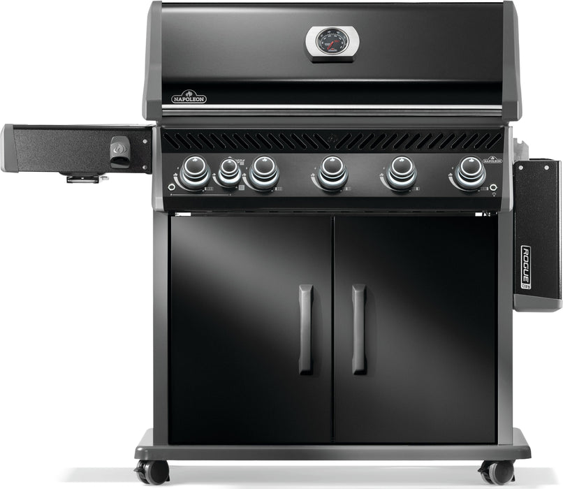 Napoleon Napoleon Rogue PRO 625 Gas Grill with Infrared Side Burner - Black Freestanding Gas Grill
