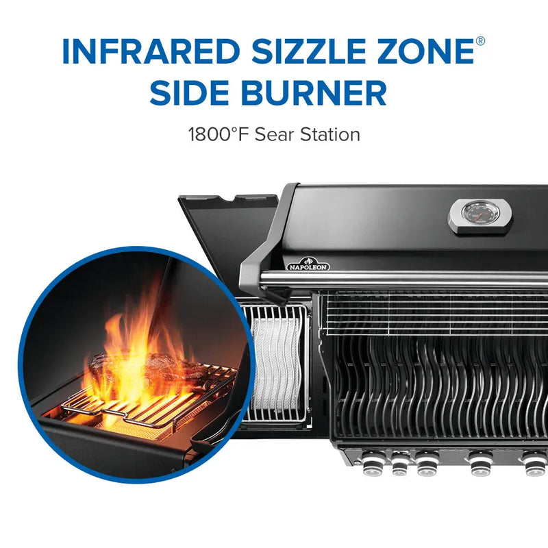 Napoleon Napoleon Rogue PRO 625 SIB Gas Grill, Black Freestanding Gas Grill