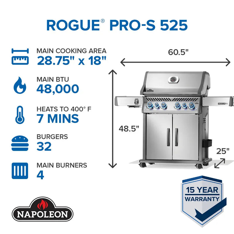 Napoleon Napoleon Rogue PRO-S 525 RSIB Gas Grill Freestanding Gas Grill