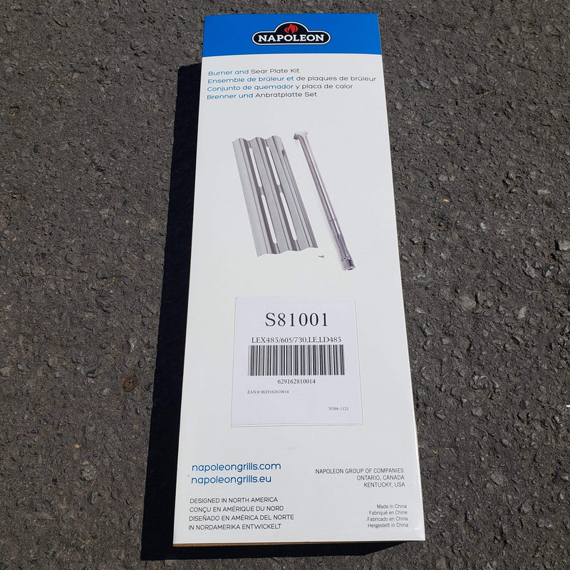 Napoleon Napoleon Sear Plate/Burner Tube Kit for LEX and Mirage Series S81001 S81001 Part Burner BBQ 629162810014