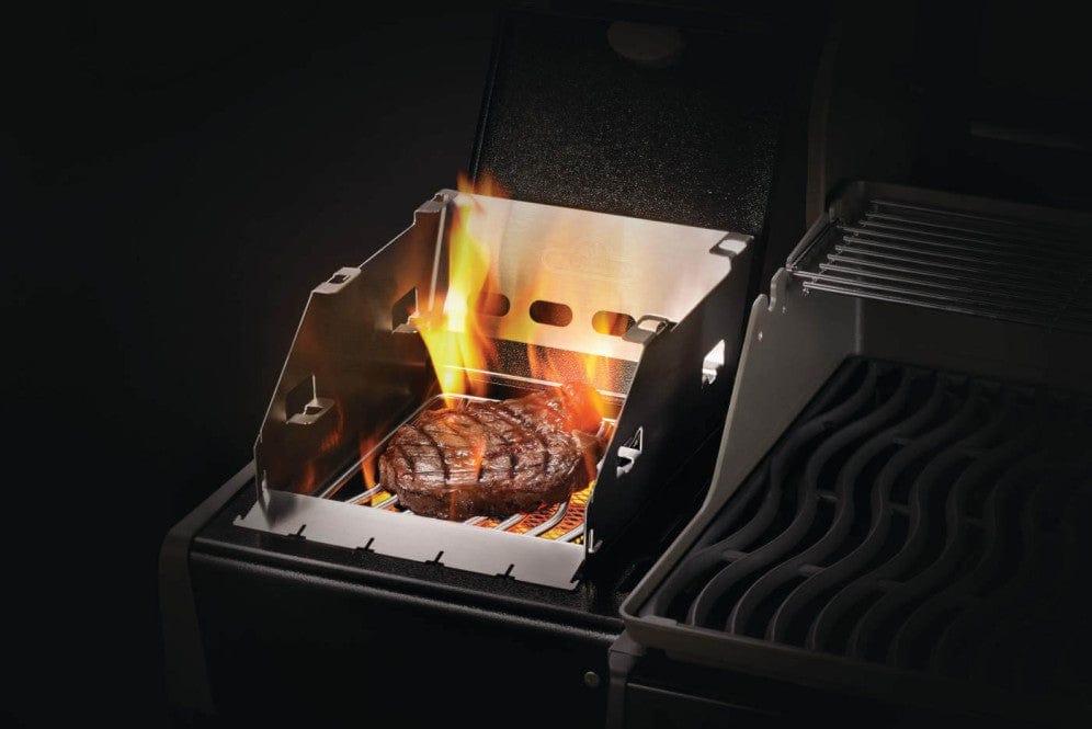 Napoleon Sizzle Zone Side Burner Windshield Skewer Rack 71302