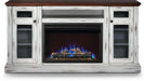 Napoleon Napoleon The Charlotte Electric Fireplace Mantel Package NEFP30-3820AW Electric NEFP30-3820AW Electric Fireplace Media Console Package 629169080793
