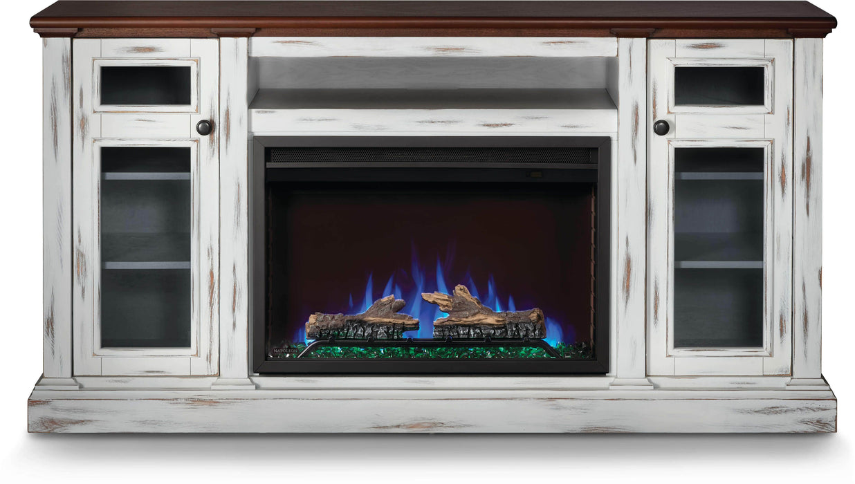 Napoleon Napoleon The Charlotte Electric Fireplace Mantel Package NEFP30-3820AW Electric NEFP30-3820AW Electric Fireplace Media Console Package 629169080793