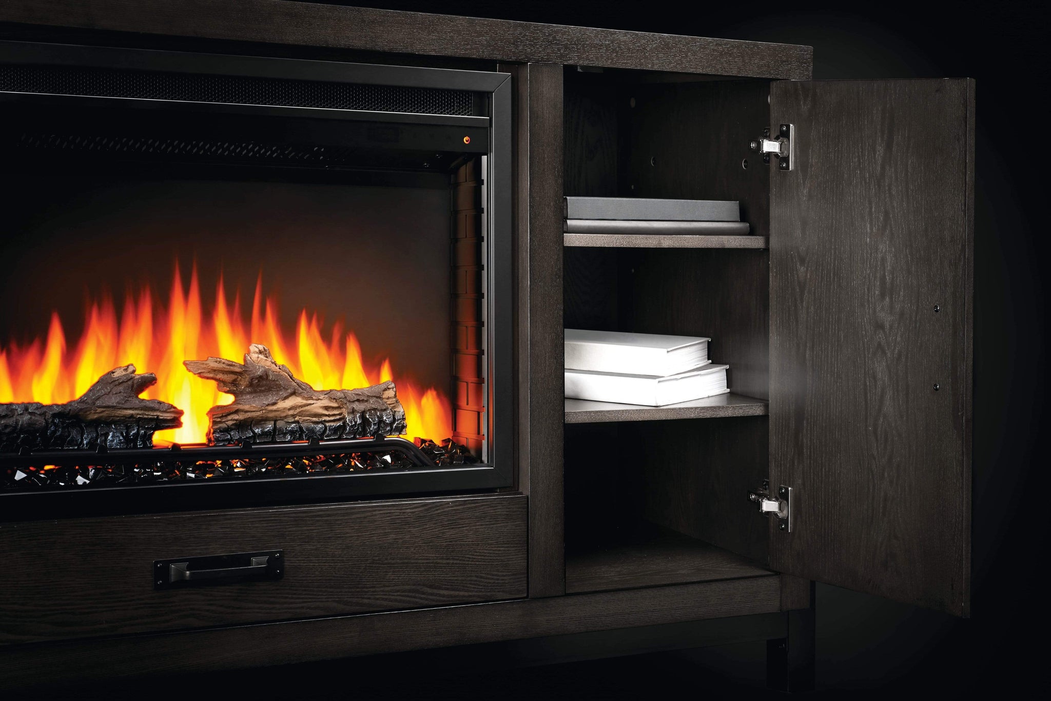 Napoleon Napoleon The Franklin Electric Fireplace Mantel Package NEFP30-3020RK Electric NEFP30-3020RK Electric Fireplace Media Console Package 629169080786