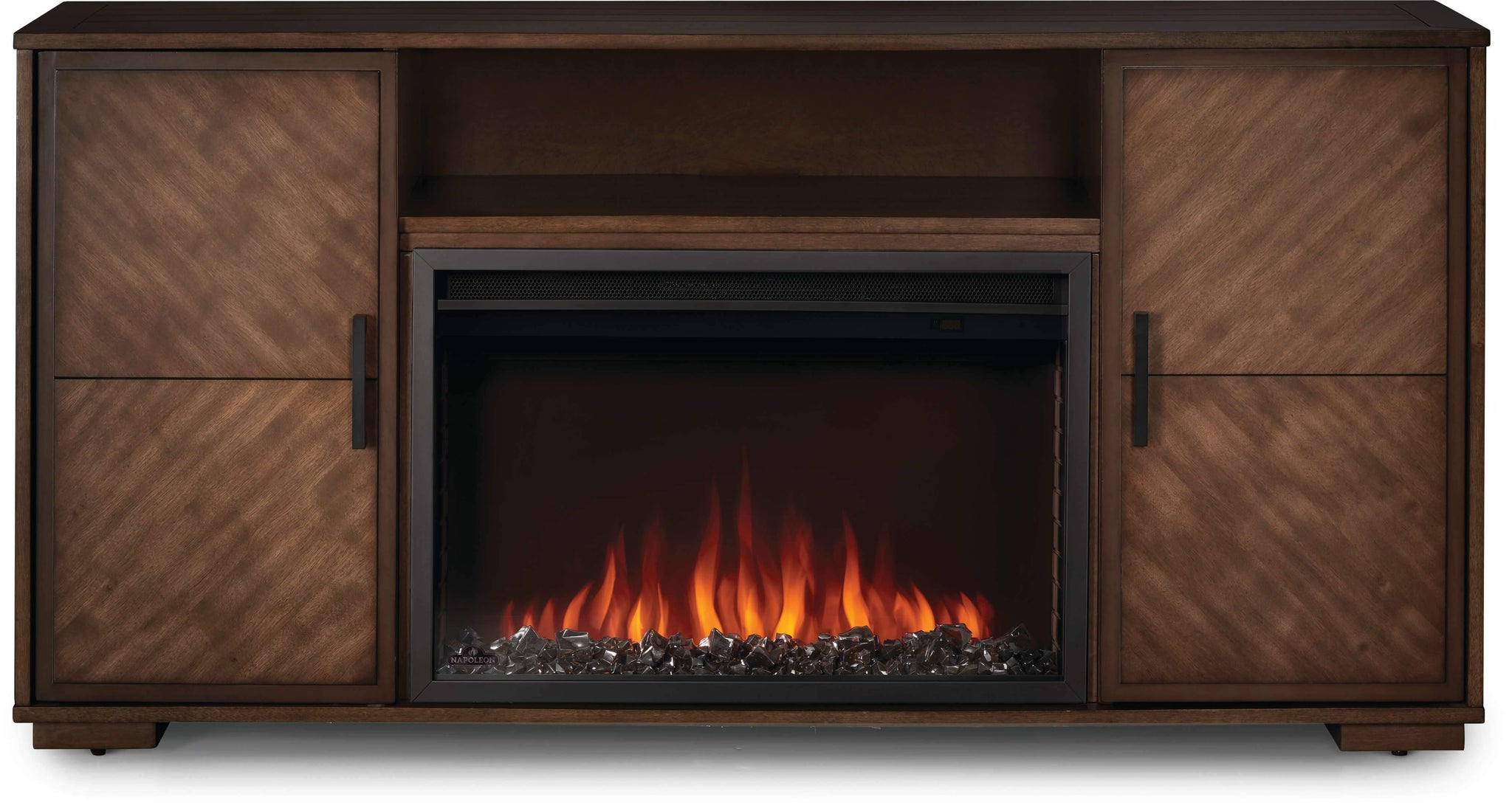 Napoleon Napoleon The Hayworth Electric Fireplace Mantel Package NEFP30-3620RLB Electric NEFP30-3620RLB Electric Fireplace Media Console Package 629169080809