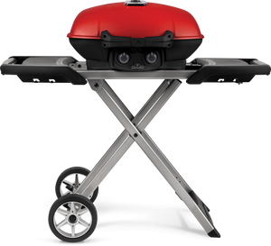 Napoleon TravelQ 285X (Red) Portable Propane BBQ with Scissor Cart & Griddle TQ285X-RD-1-A