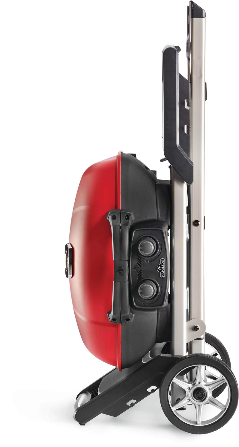 Napoleon Napoleon TravelQ 285X (Red) Portable Propane BBQ with Scissor Cart & Griddle TQ285X-RD-1-A Propane / Red TQ285X-RD-1-A Portable Gas Grill 629162133939