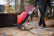 Napoleon Napoleon TravelQ 285X (Red) Portable Propane BBQ with Scissor Cart & Griddle TQ285X-RD-1-A Propane / Red TQ285X-RD-1-A Portable Gas Grill 629162133939