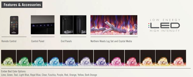 Napoleon Napoleon TRIVISTA Primis 60" Three-Sided Built-In Electric Fireplace NEFB60H-3SV Canada Electric NEFB60H-3SV Built-In Electric Fireplace 629169072637