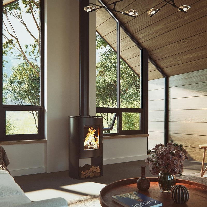 Nectre Nectre N65 EPA Wood Stove Wood / Black GD-N65 Wood Stoves