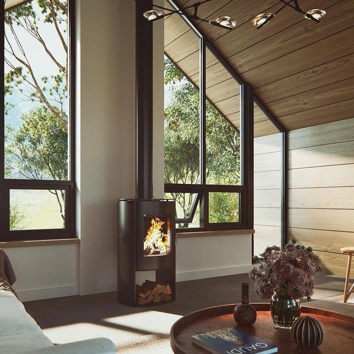 Nectre Nectre N65 EPA Wood Stove Wood / Black GD-N65 Wood Stoves