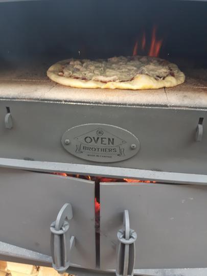 Oven Brothers Oven Brothers "BIG BRO" Outdoor Wood Fired Cooking & Pizza Oven BB1001 Wood / Black BB1001 Freestanding Pizza Oven 628678792135