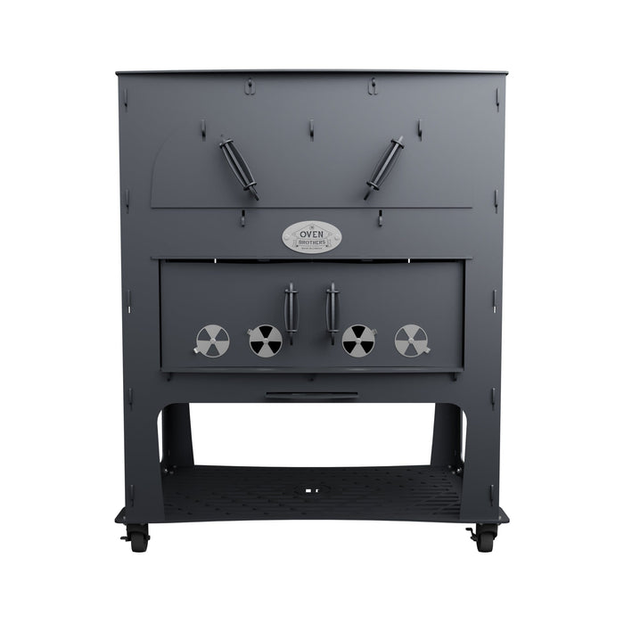 Oven Brothers Oven Brothers "BIG BRO" Outdoor Wood Fired Cooking & Pizza Oven BB1001 Wood / Black BB1001 Freestanding Pizza Oven 628678792135