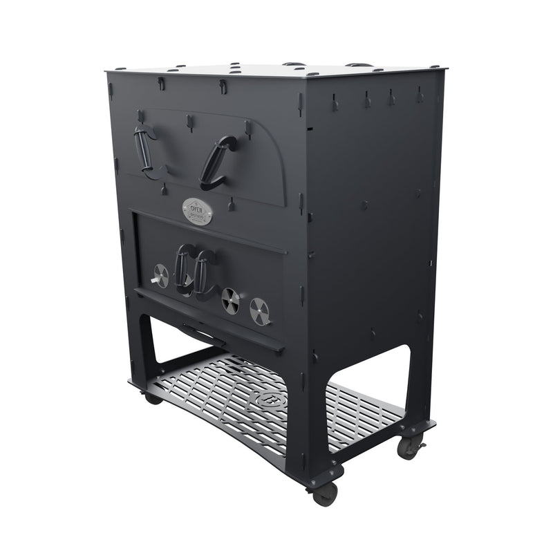 Oven Brothers Oven Brothers "BIG BRO" Outdoor Wood Fired Cooking & Pizza Oven BB1001 Wood / Black BB1001 Freestanding Pizza Oven 628678792135