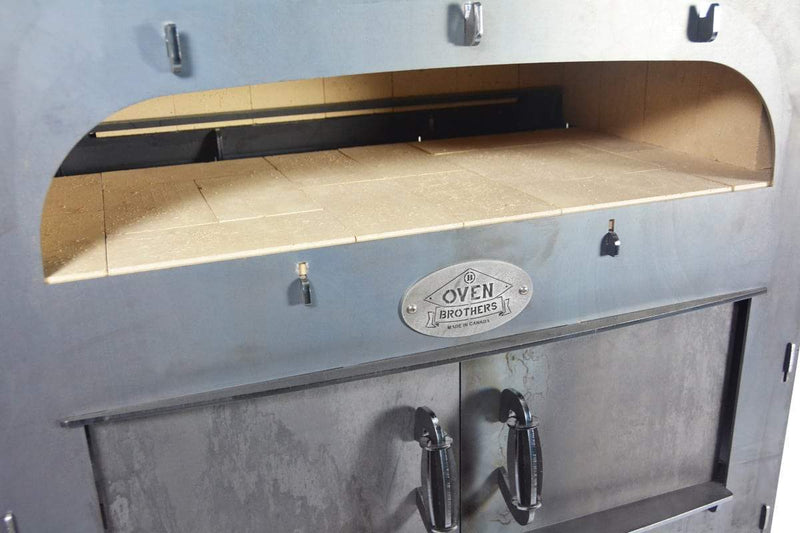 Oven Brothers Oven Brothers "BIG BRO" Outdoor Wood Fired Cooking & Pizza Oven BB1001 Wood / Black BB1001 Freestanding Pizza Oven 628678792135