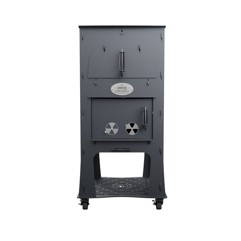 Oven Brothers Oven Brothers "Original BRO" Outdoor Wood Fired Cooking & Pizza Oven OB1001 Wood / Black OB1001 Freestanding Pizza Oven 628678792005