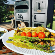 Oven Brothers Oven Brothers "Original BRO" Outdoor Wood Fired Cooking & Pizza Oven OB1001 Wood / Black OB1001 Freestanding Pizza Oven 628678792005