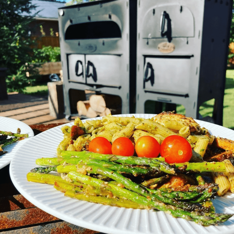 Oven Brothers Oven Brothers "Original BRO" Outdoor Wood Fired Cooking & Pizza Oven OB1001 Wood / Black OB1001 Freestanding Pizza Oven 628678792005