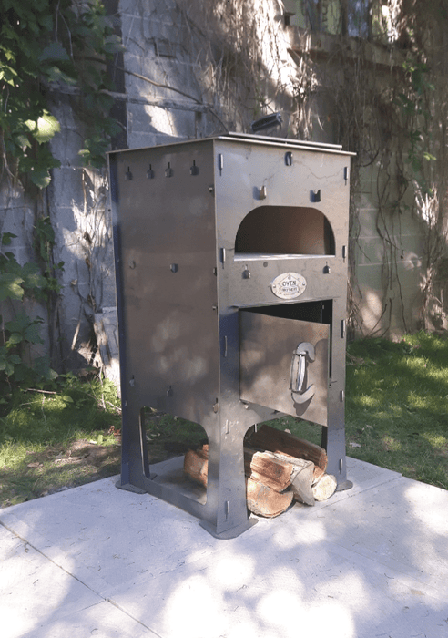 Oven Brothers Oven Brothers "Original BRO" Outdoor Wood Fired Cooking & Pizza Oven OB1001 Wood / Black OB1001 Freestanding Pizza Oven 628678792005