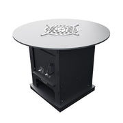 Oven Brothers Oven Brothers The Iron Fuoco 42" Grill Table Wood / Black OBIFFT Freestanding Wood Griddle 628678792173