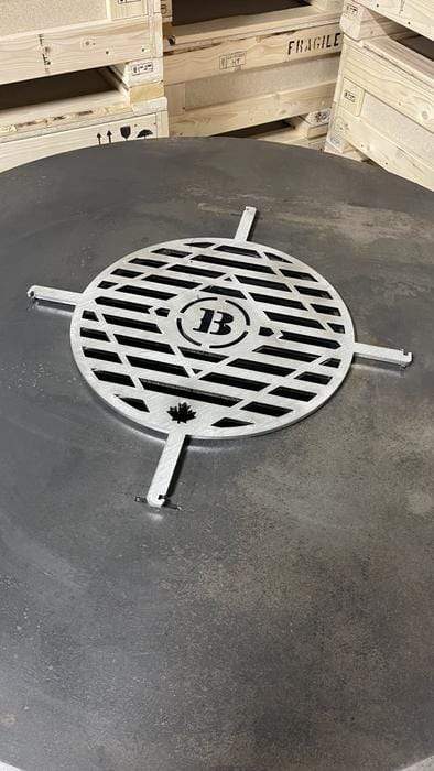 Oven Brothers Oven Brothers The Iron Fuoco 42" Grill Table Wood / Black OBIFFT Freestanding Wood Griddle 628678792173