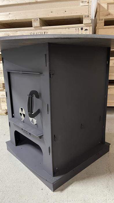 Oven Brothers Oven Brothers The Iron Fuoco 42" Grill Table Wood / Black OBIFFT Freestanding Wood Griddle 628678792173