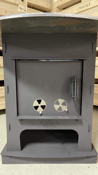 Oven Brothers Oven Brothers The Iron Fuoco 42" Grill Table Wood / Black OBIFFT Freestanding Wood Griddle 628678792173