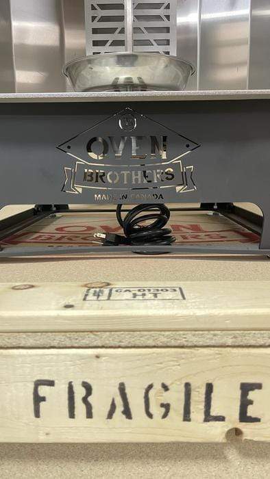 Oven Brothers Oven Brothers The Original Joint Rotisserie Standalone Wood / Stainless Steel OBRS Countertop Charcoal Grill 628678792197
