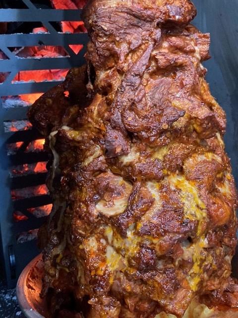 Oven Brothers Oven Brothers The Original Joint Rotisserie Standalone Wood / Stainless Steel OBRS Countertop Charcoal Grill 628678792197