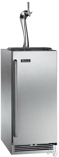 Perlick Perlick 15" Signature Series Indoor Adara Beer Dispenser HP15TS-4 Hinge Right / Stainless Steel Solid Door / No HP15TS-4-1R-1A Refrigerators