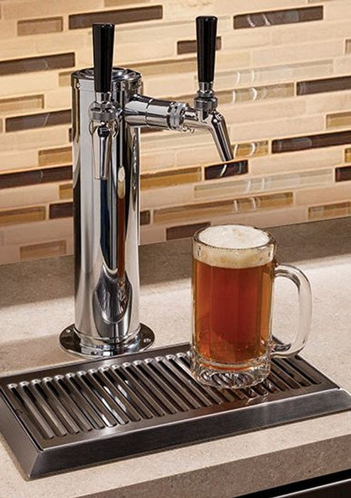 Perlick Perlick 24" C Series Indoor Beer Dispenser Dual Tap With Stainless Steel Solid D HC24TB-4-1L-2 HC24TB-4-1L-2 Beverage Dispensers