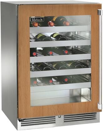 Perlick Perlick Signature Series Shallow Depth Ada Marine Grade Wine Reserve Left / Panel-Ready Glass Door / No HH24WM-4-4L Refrigerators