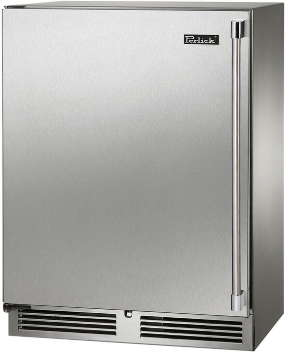 Perlick Perlick Signature Series Shallow Depth Ada Marine Grade Wine Reserve Left / Stainless Steel Solid Door / No HH24WM-4-1L Refrigerators