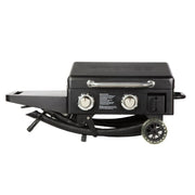 Pit Boss Grills Pit Boss Sportsman Portable 2-Burner Griddle w/ Legs 10732 Propane / Black 10732 Freestanding Gas Griddle 684678107324