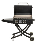 Pit Boss Grills Pit Boss Sportsman Portable 2-Burner Griddle w/ Legs 10732 Propane / Black 10732 Freestanding Gas Griddle 684678107324