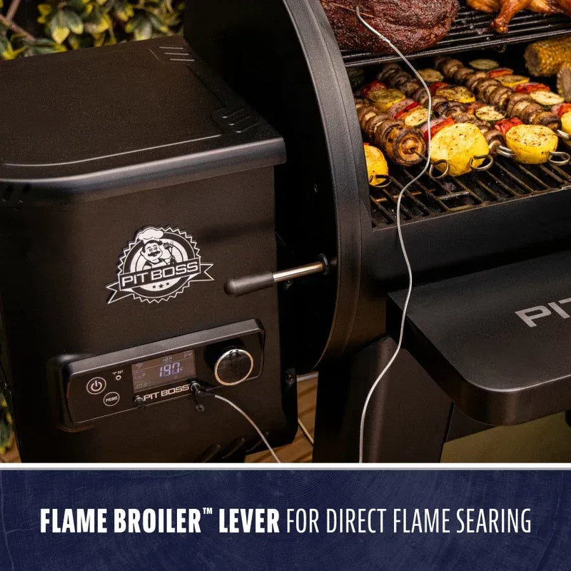Pit Boss Pit Boss Competition Series 1020 Pellet Grill & Gas Griddle Combo Wood Pellet/Gas / Black 11212 Freestanding Pellet Grill 684678112120