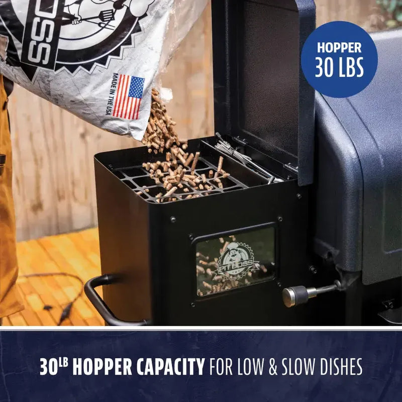 Pit Boss Pit Boss Navigator 1300 Connected Wood Pellet Grill Pellet / Black 11112 Freestanding Pellet Grill 684678111123