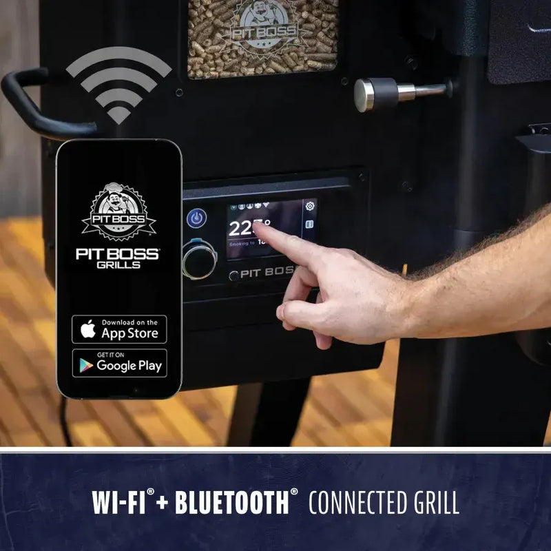 Pit Boss Pit Boss Navigator 1300 Connected Wood Pellet Grill Pellet / Black 11112 Freestanding Pellet Grill 684678111123