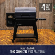 Pit Boss Pit Boss Navigator 1300 Connected Wood Pellet Grill Pellet / Black 11112 Freestanding Pellet Grill 684678111123