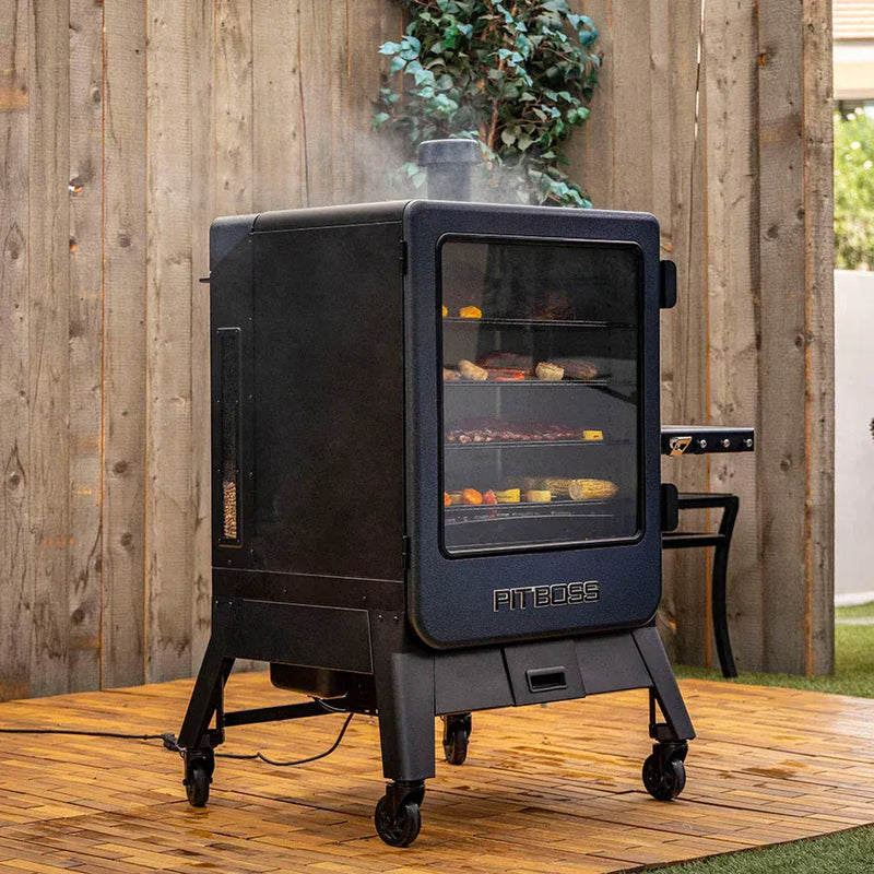 Pit Boss Pit Boss Navigator 6-Series Vertical Pellet Smoker Pellet / Black DA-11115 Freestanding Pellet Grill 684678111154