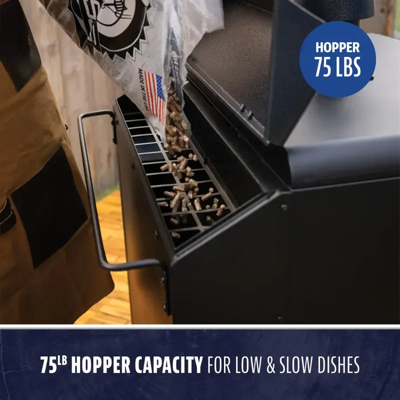 Pit Boss Pit Boss Navigator 6-Series Vertical Pellet Smoker Pellet / Black DA-11115 Freestanding Pellet Grill 684678111154