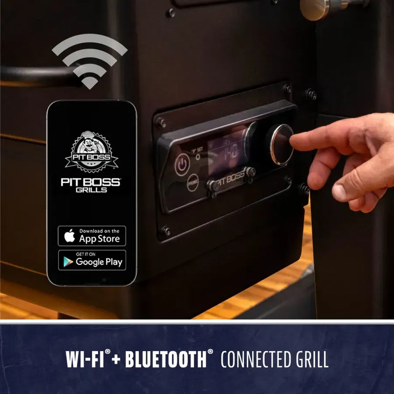 Pit Boss Pit Boss Navigator 850 Connected Wood Pellet Grill Pellet / Black 11111 Freestanding Pellet Grill 684678111116
