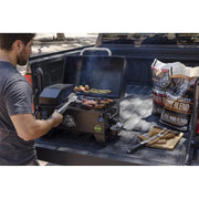 Pit Boss Pit Boss Portable Battery Powered Wood Pellet Grill with Cover Wood Pellet / Black 10798 Portable Pellet Grill 684678107980