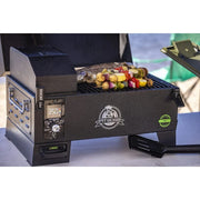 Pit Boss Pit Boss Portable Battery Powered Wood Pellet Grill with Cover Wood Pellet / Black 10798 Portable Pellet Grill 684678107980