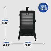 Pit Boss Pit Boss Sportsman 5-Series Vertical Pellet Smoker With Wi-Fi Pellet / Black 11109 Freestanding Pellet Grill 684678111093